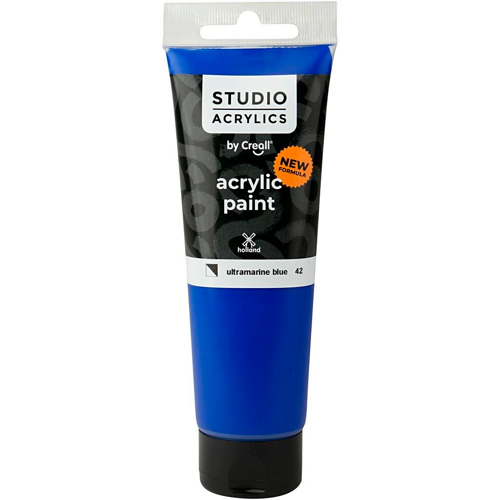 Akrylmaling Creall Studio halvdækkende ultramarine blue (42) 120 ml