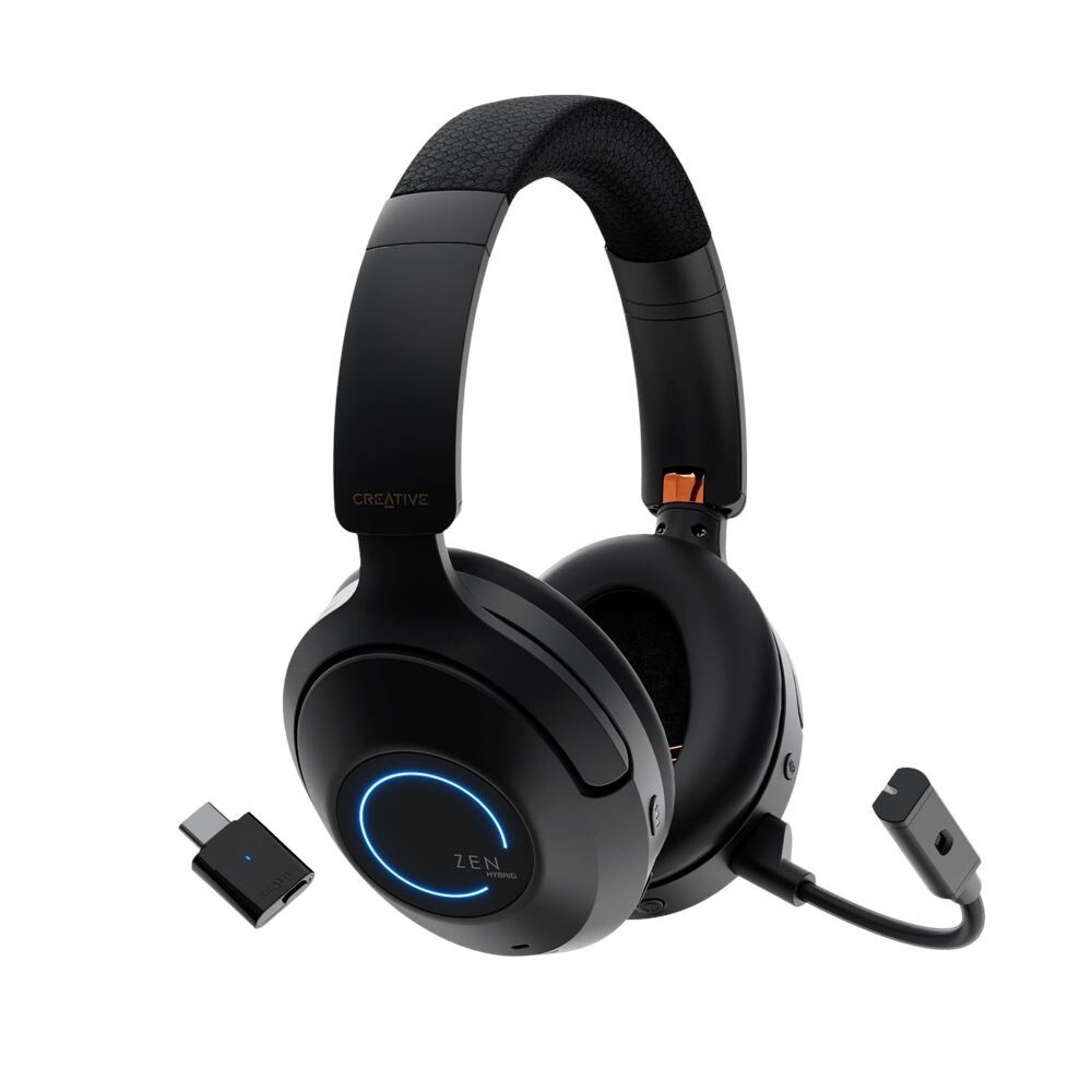 Høretelefoner Creative Zen Hybrid Pro Classic Wireless OverEar Headphones ANC Black