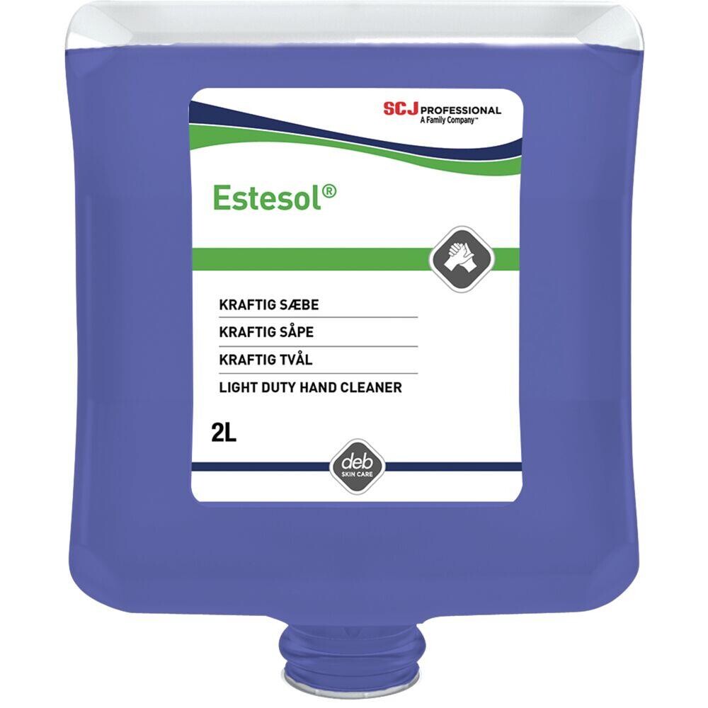 Cremesæbe SC Johnson Estesol 2000 ml med parfume uden silikone - 4 stk