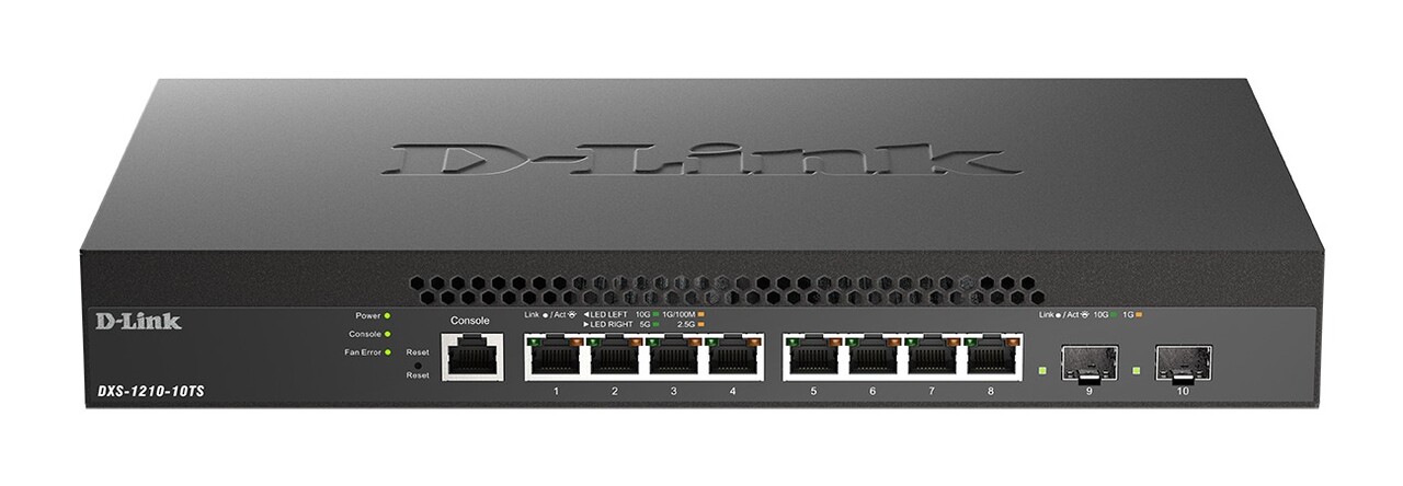 D-Link 10 Port Smart Managed Switch including 8x 10G & 2x SFP+ port