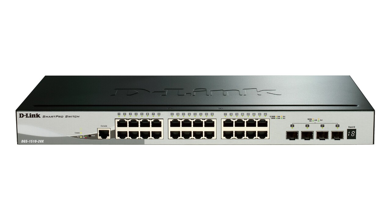 D-Link 28-Port Gigabit Stackable Switch 4 10G SFP+