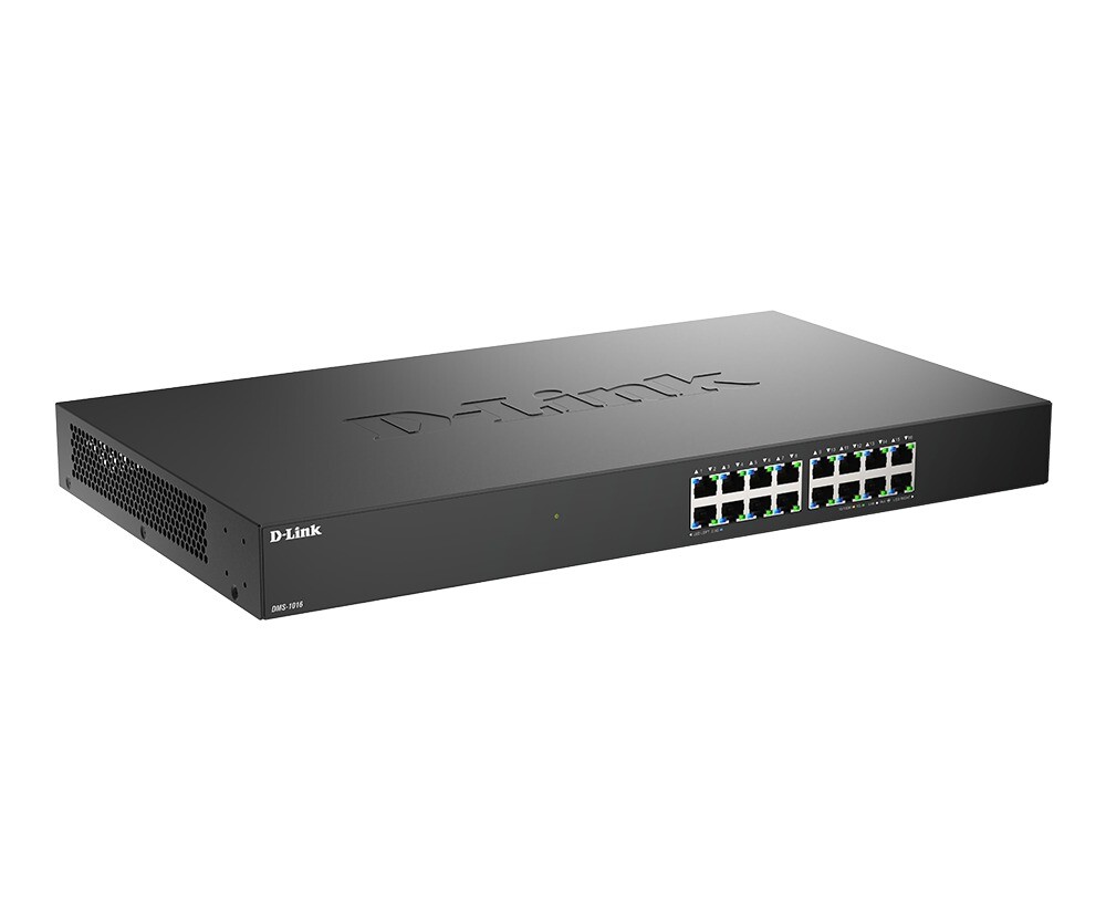Switch - D-Link - 16-Port 2.5G - Multi-Gigabit Unmanaged Switch - Sort