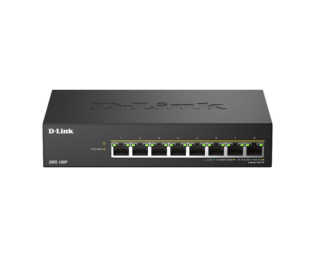 D-LINK 8-Port 2.5G Multi-Gigabit PoE++ Unmanaged Switch