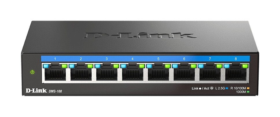 D-LINK 8-Port Multi-Gigabit Unmanaged Switch