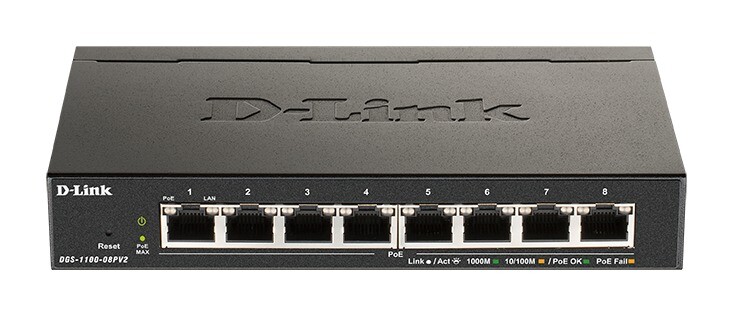 D-LINK 8-Port PoE Gigabit Smart Managed Switch