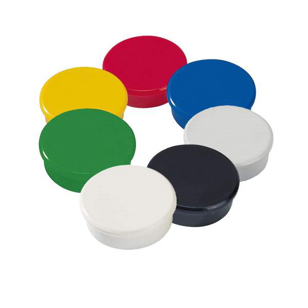 Dahle Whiteboard Magneter - Runde - Ø 32 mm - Farvemix - 10 stk.