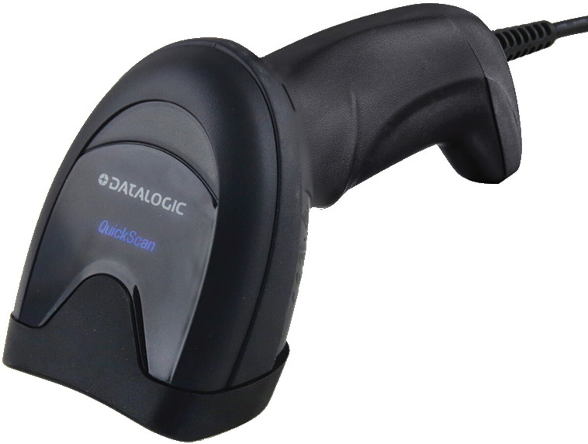 Stregkodescanner, Datalogic QuickScan QD2500, 2D, multi-IF, Digimarc, kit USB, sort