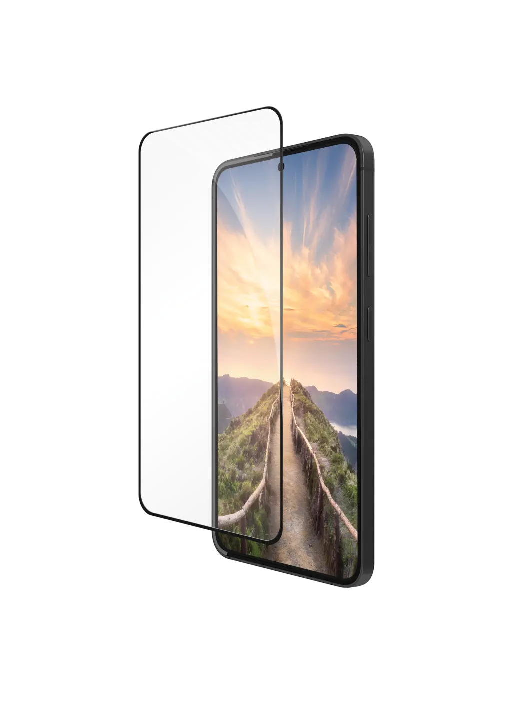 Skærmbeskyttelse - Dbramante1928 - eco-shield - Galaxy A36 - Black Edge