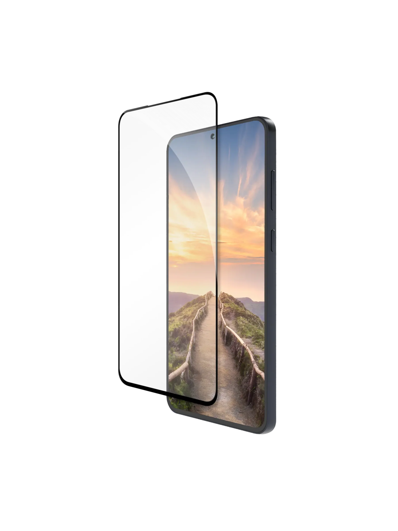 Skærmbeskyttelse - Dbramante1928 - eco-shield - Galaxy A57 - Black Edge
