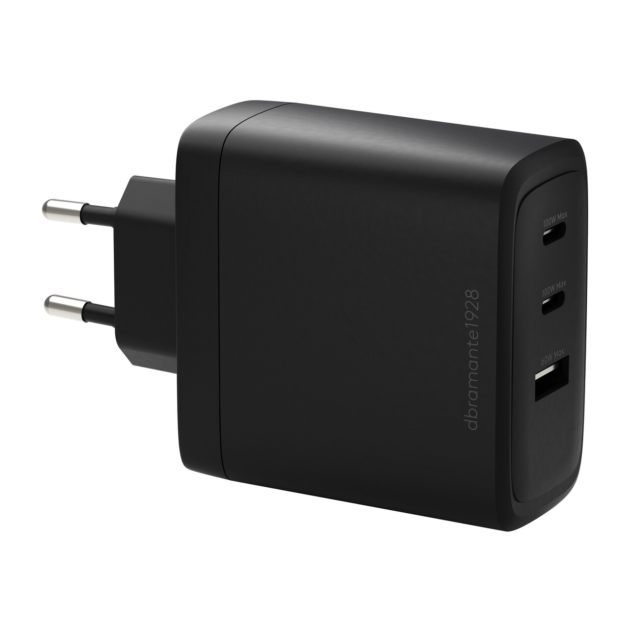 IT Charger - Dbramante1928 re-charge 2xUSB-C 100W + 1xUSB-A - Sort