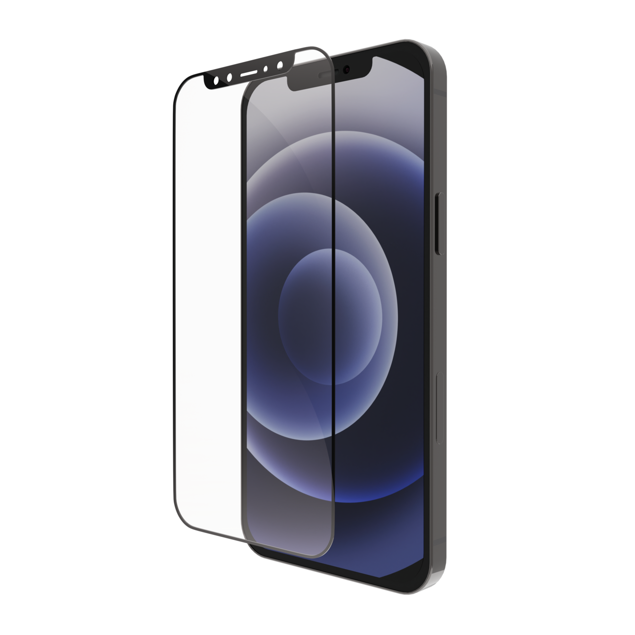 Skærmbeskyttelse - Dbramante1928 Eco-Shield - iPhone 12/12 Pro - Sort