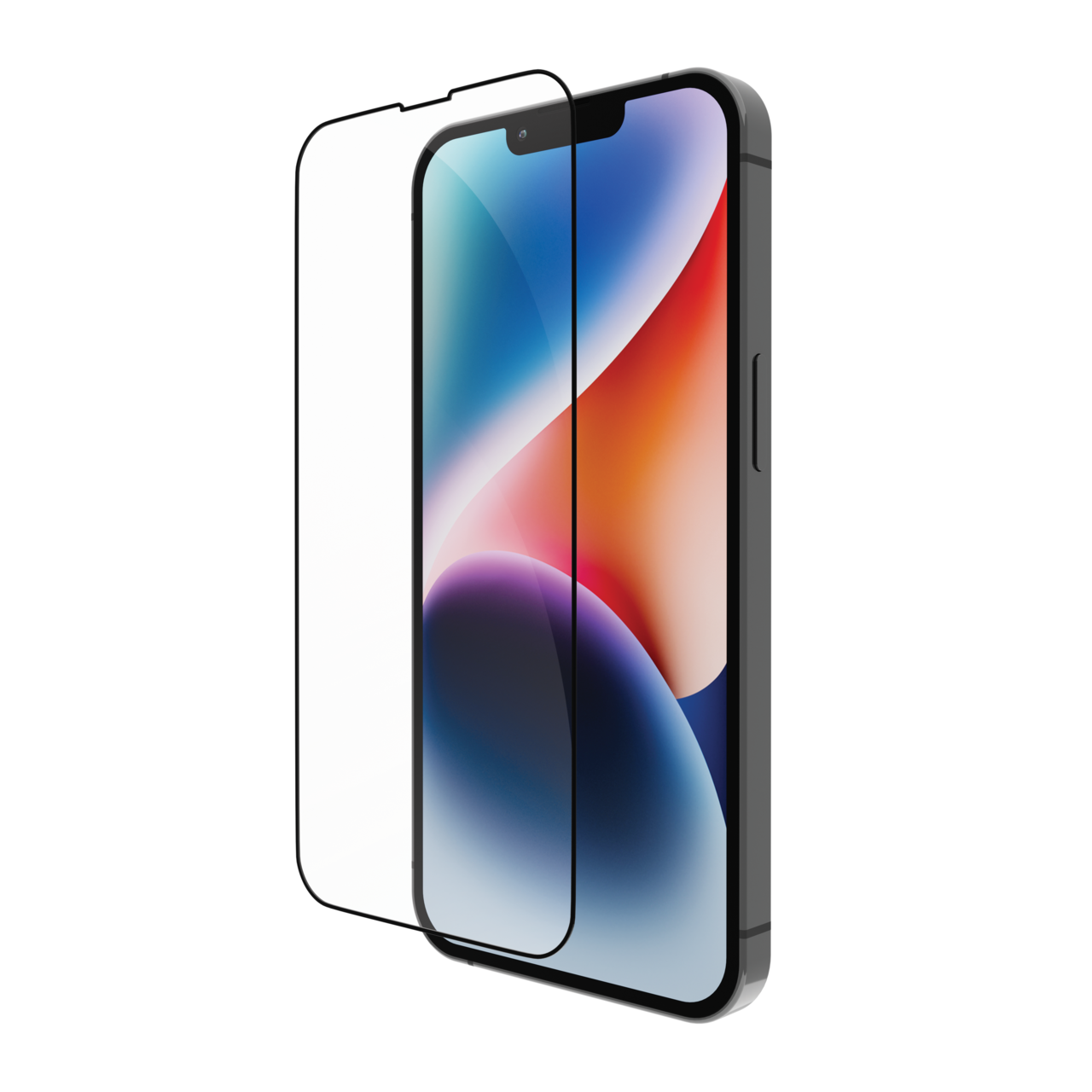 Skærmbeskytter - Dbramante1928 eco-shield - iPhone 13/13 Pro/14 - Sort kant