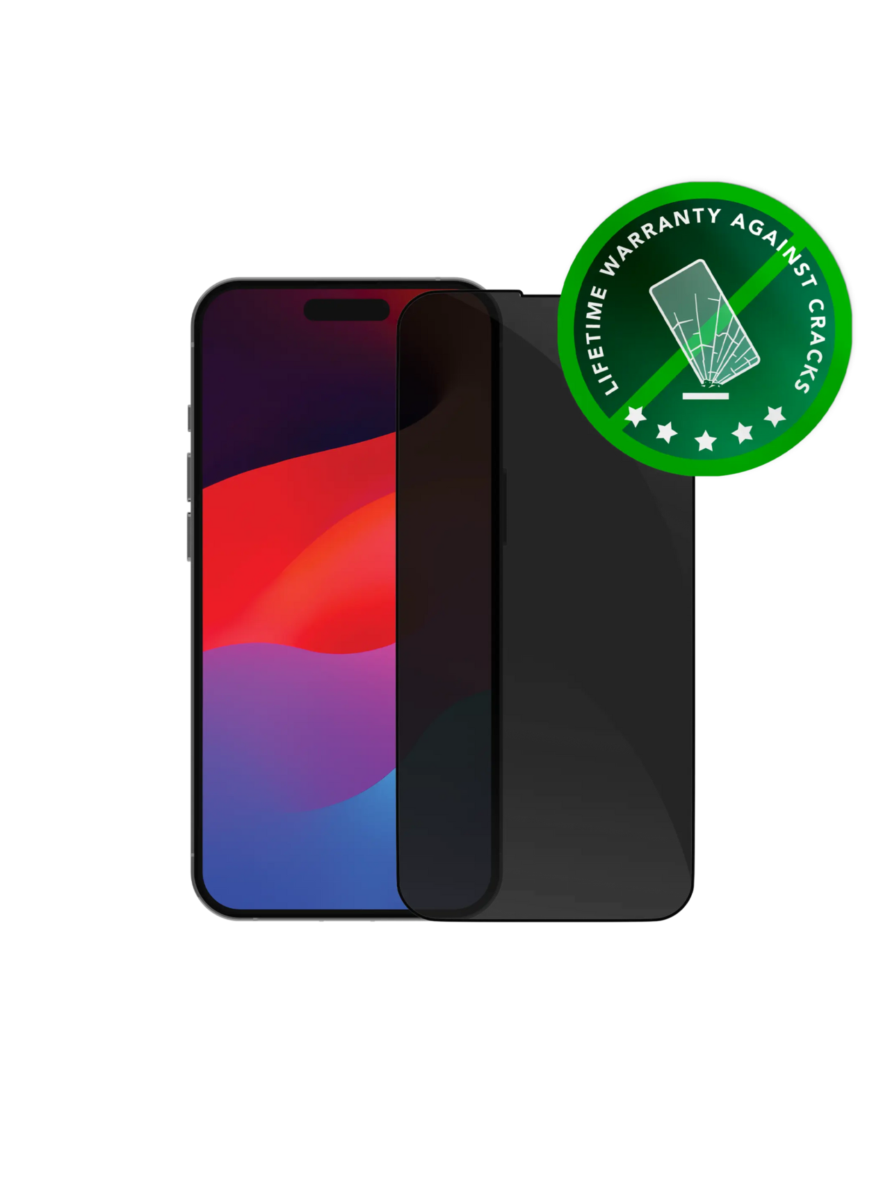 Skærmbeskyttelse - Dbramante1928 - eco-shield - iPhone 15 Pro - Privacy sort