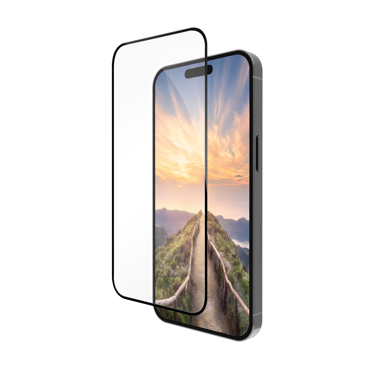 iPhone 16/15 skærmbeskyttelse, Dbramante1928 sort