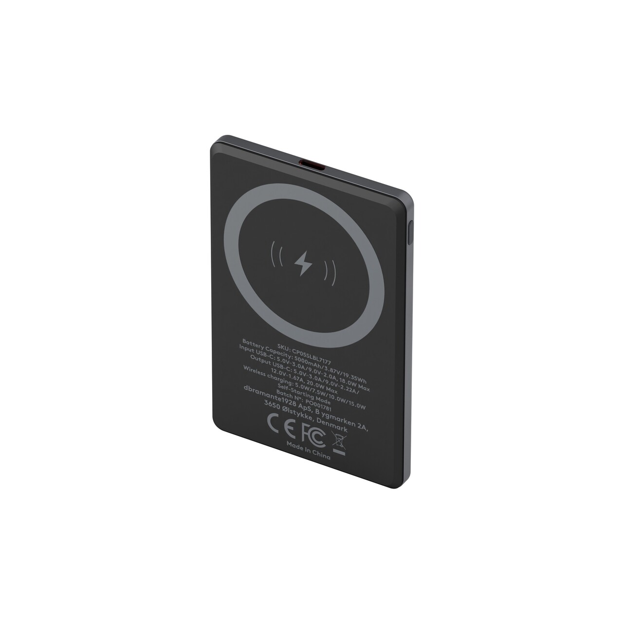 Dbramante1928 Re-charge - Power Bank 5K Magsafe - Grey