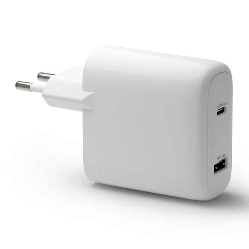 Dbramante1928 Wall Charger - USB-C 65W+18W EU, White