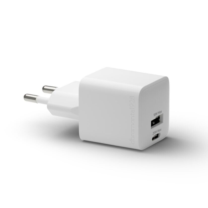 Dbramante1928 Wall Charger - USB-C+USB-A 25W+18W EU, White