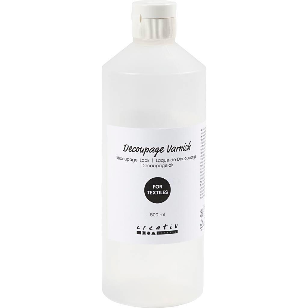 Decoupagelak, til tekstil, 500 ml/ 1 fl.