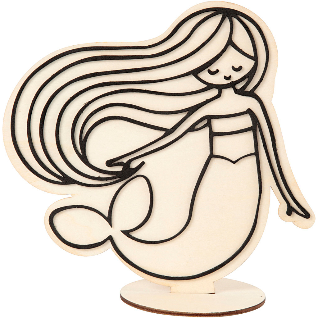 Dekorationsfigur havfrue 18 cm