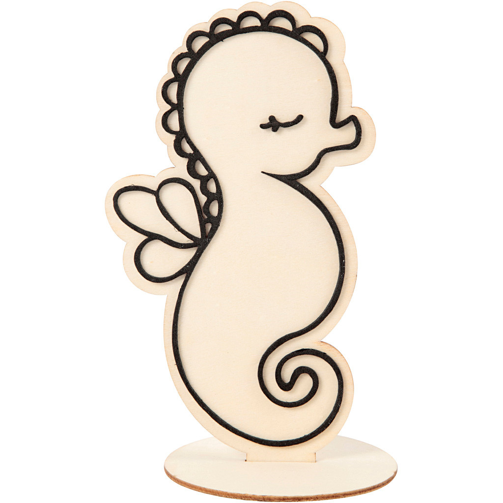 Dekorationsfigur søhest 18 cm