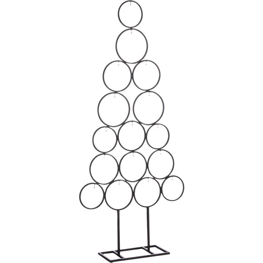 Dekorationstræ, 117,5cm, sort, til julepynt - 2 stk