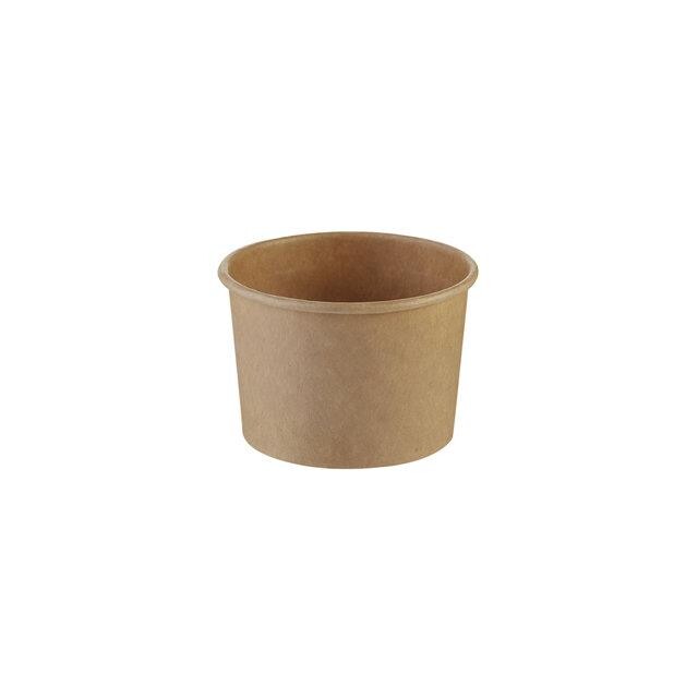 Bæger - Karton ubleget brun - 3 oz / 120–140 ml - Ø 74 mm - H 49 mm - 50 stk.