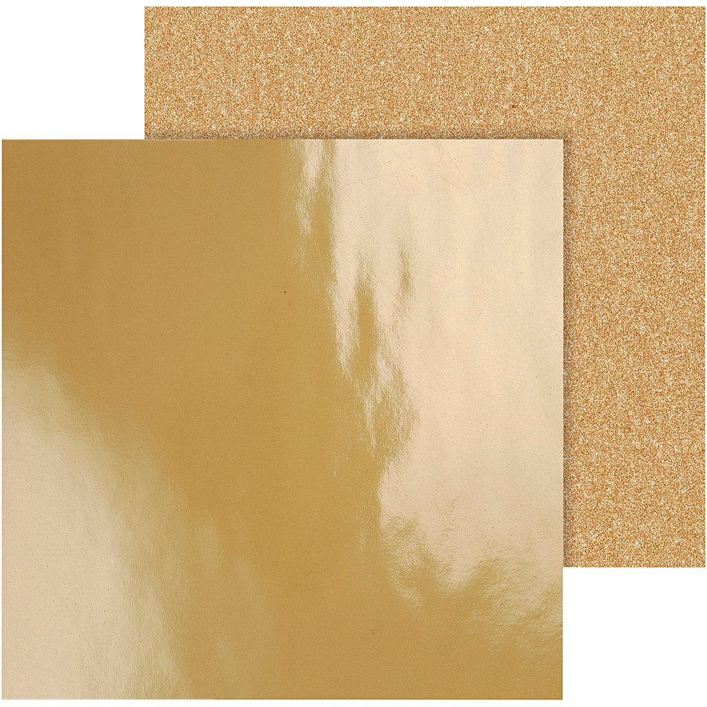Designpapir – Guld – Copenhagen – 30,5 × 30,5 cm – 2 ark