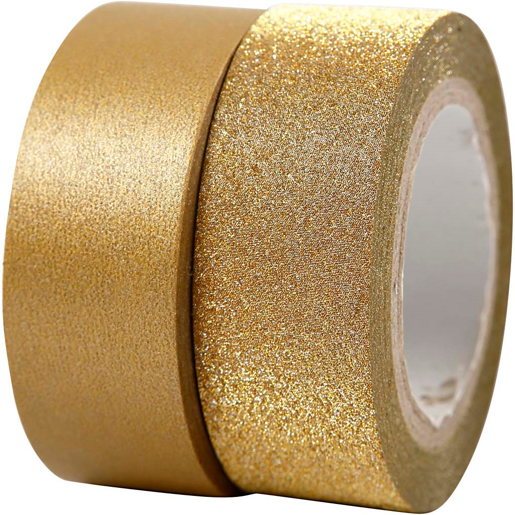 Designtape bredde 15 mm guld Copenhagen | 2 ruller