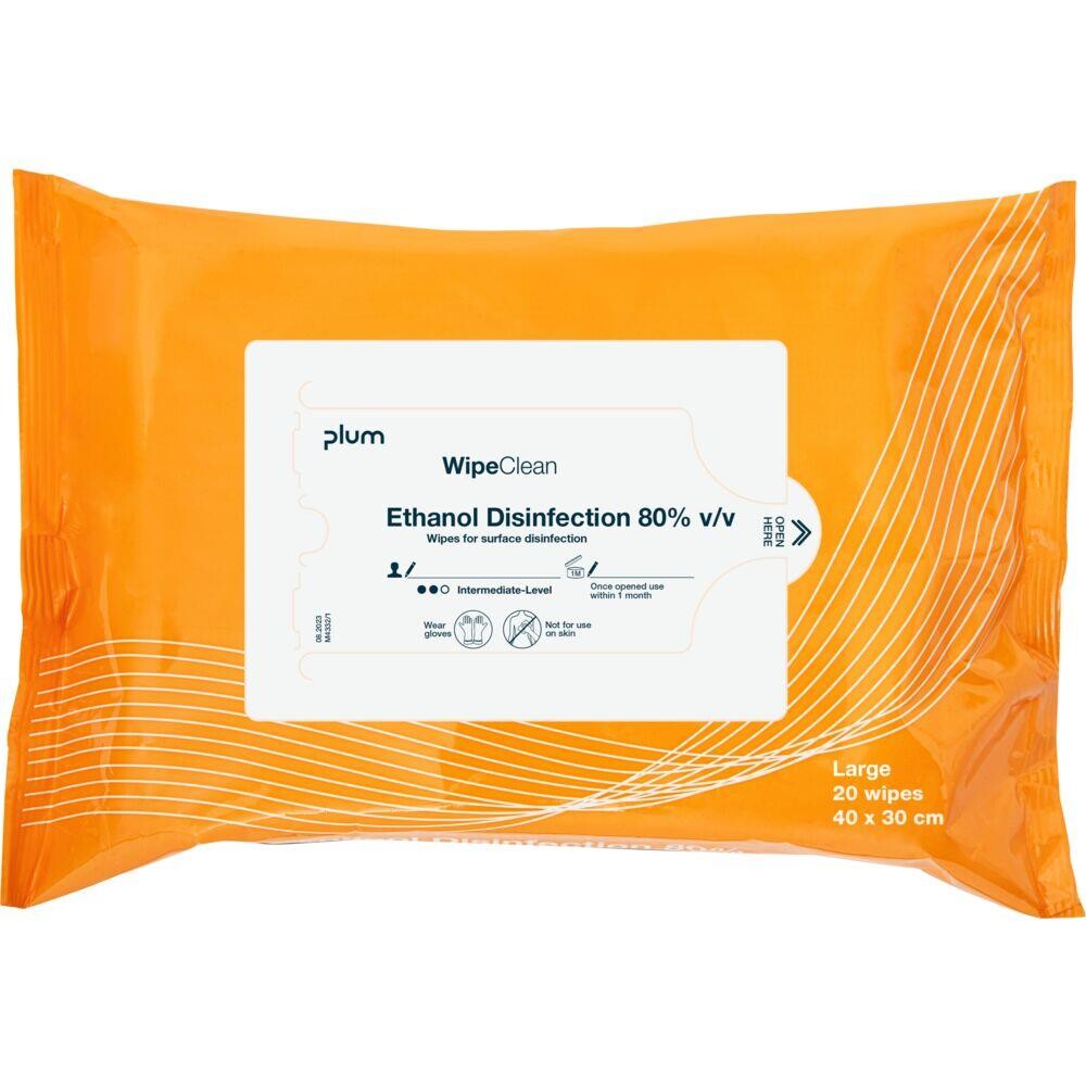 Desinfektionsservietter til overflader, WipeClean, hvid - 240 stk