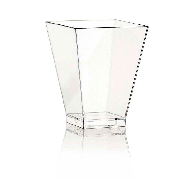 Dessertbæger på fod klar 58x58x76mm 160ml 400stk/kar