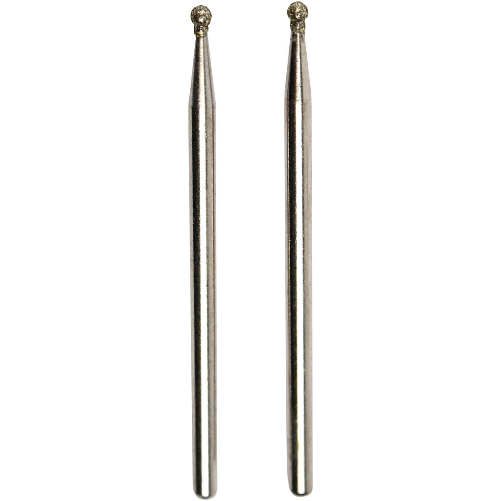 Diamantstift, 1,8 mm, Kugle, 2 stk.