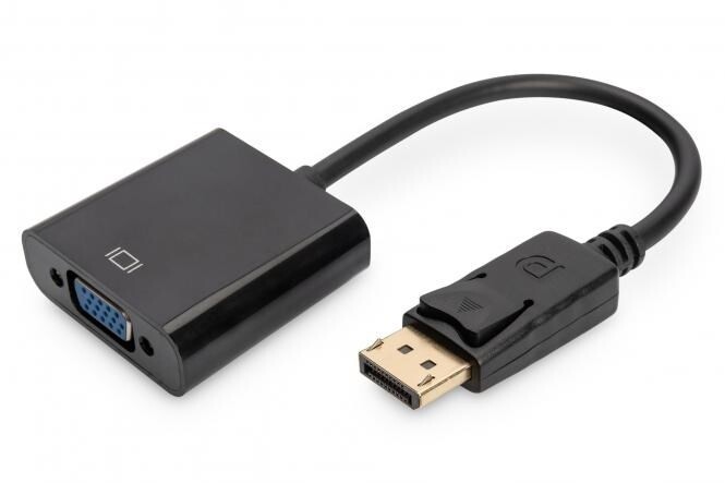Digitus DIGITUS DisplayPort-HD15 adapter M/F 0.15 m, Black
