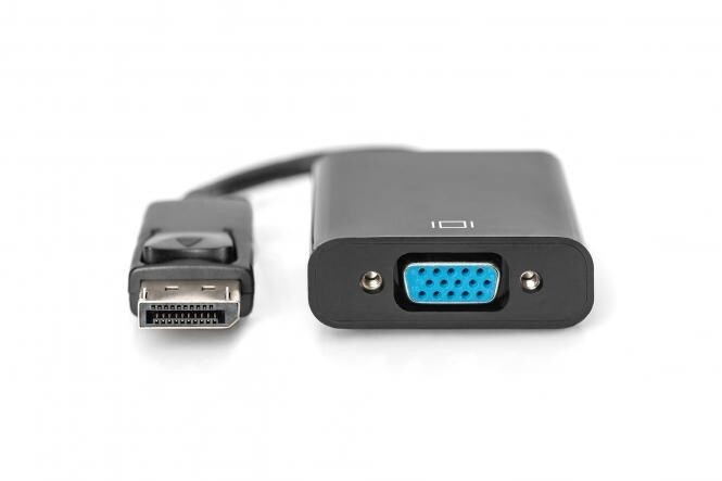 Digitus DIGITUS DisplayPort-HD15 adapter M/F 0.15 m, Black