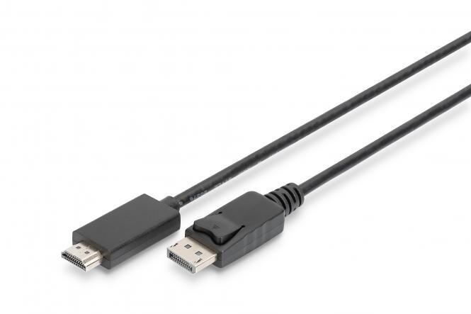 Digitus DIGITUS DisplayPort-HDMI adapter 4K 60Hz 2 m, Black
