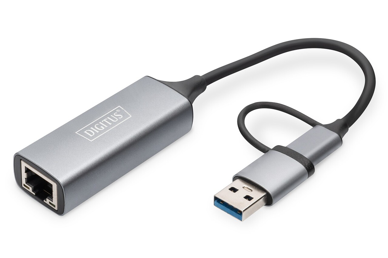 Digitus Gig Eth Adp 2.5G USB-C+USB A