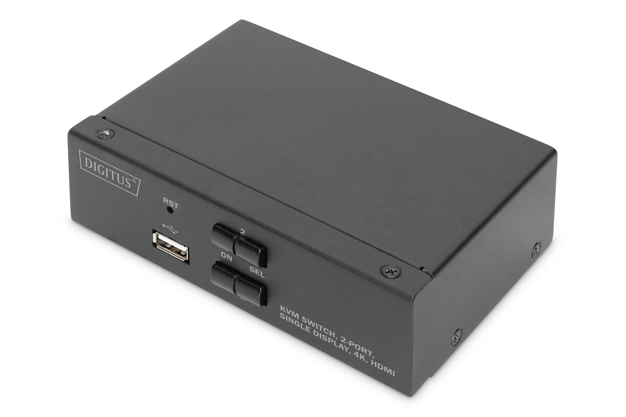 Digitus KVM-Switch 2Port Single HDMI Desktop