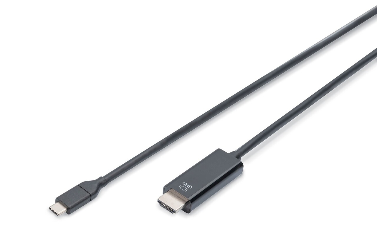 Digitus USB-C to HDMI cable 5 m 4K 60Hz, Black