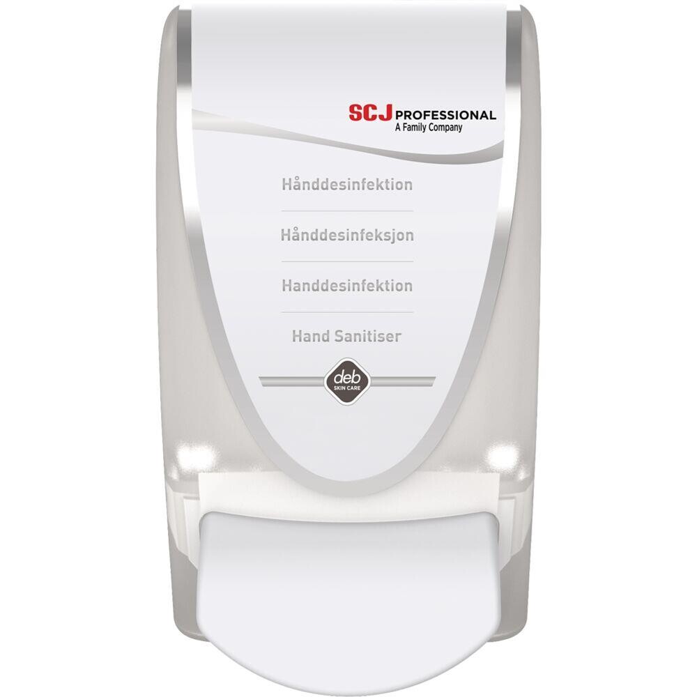 Dispenser til hånddesinfektion SCJ Professional 1000 ml hvid manuel 0,7 ml pr. dosering