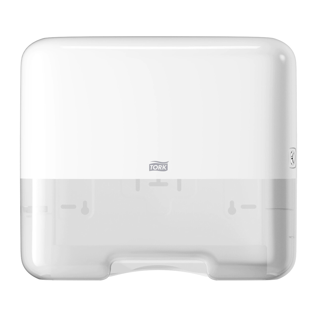 Dispenser til papirhåndklæder, Tork 553100, Mini H3 single & C-fold - hvid
