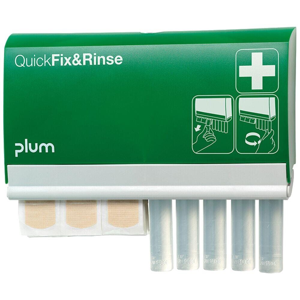 Dispenser - QuickFix & Rinse - Plaster og øjenskyl - Beige - 23x3,2 cm - Steril