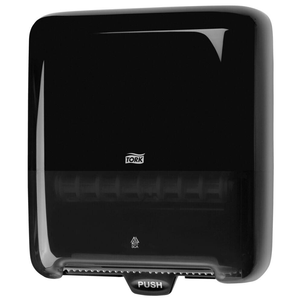 Papirdispenser til Matic ruller - Tork 551008 H1 - sort