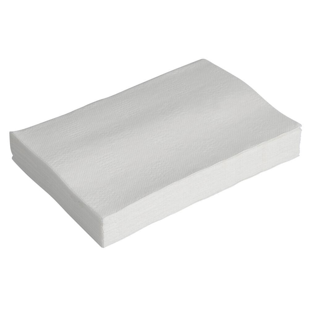 Dispenserserviet - 2-lags - Interfold - 21,5 x 16 cm - Hvid - Nyfiber - Til N4 - 8000 stk