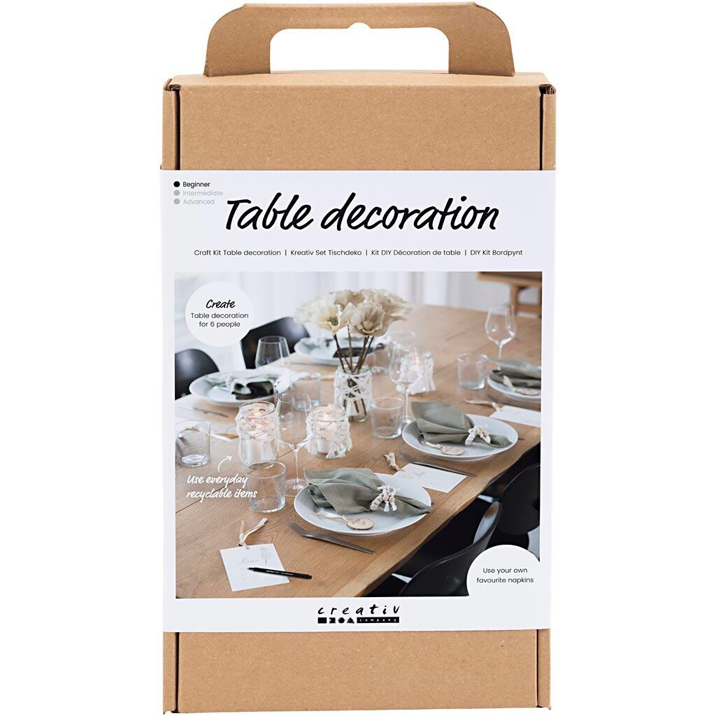 Kreakasse DIY Kit Bordpynt natur