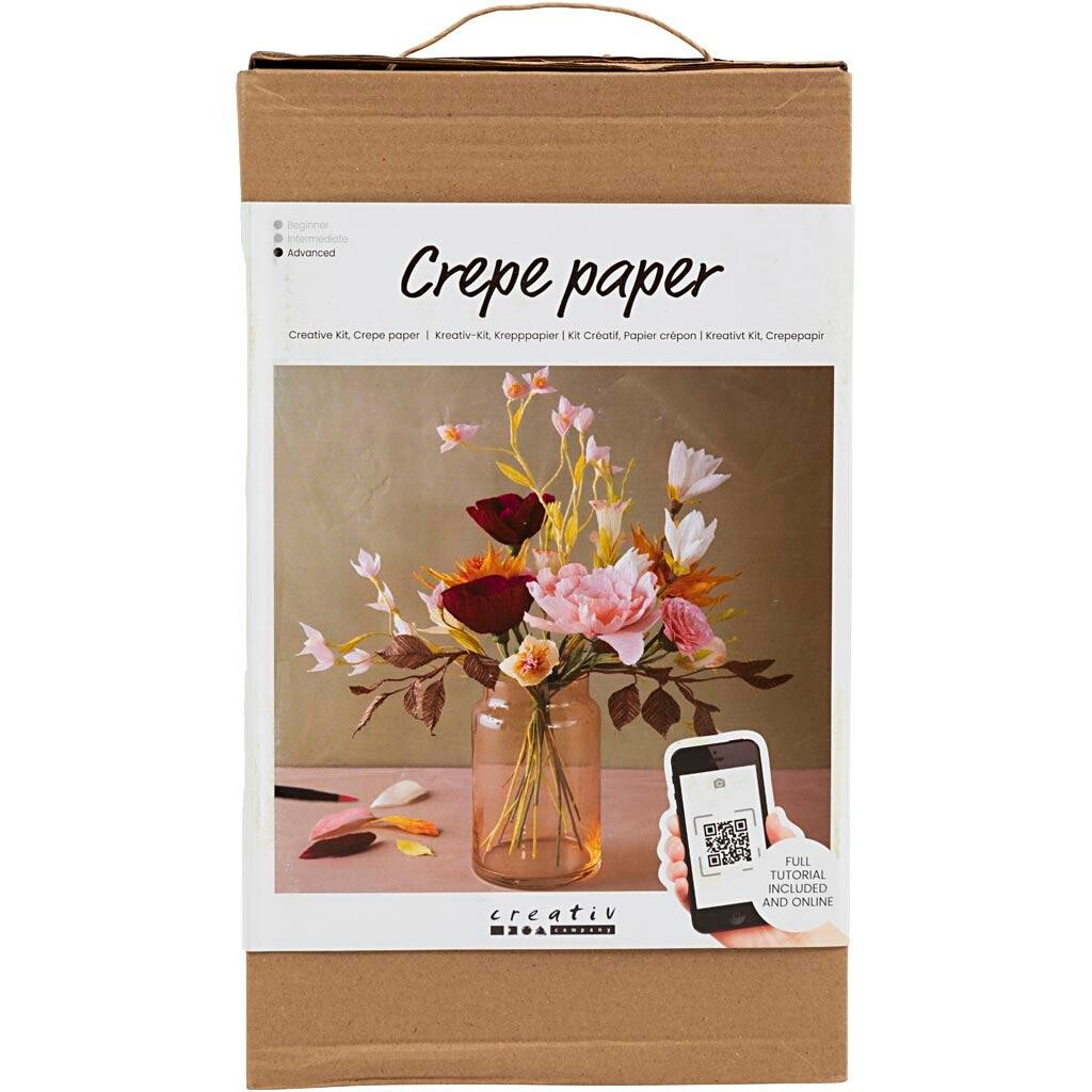 DIY Kit Crepepapir Buket Stræk crepe: 180% 105 g pr pakke