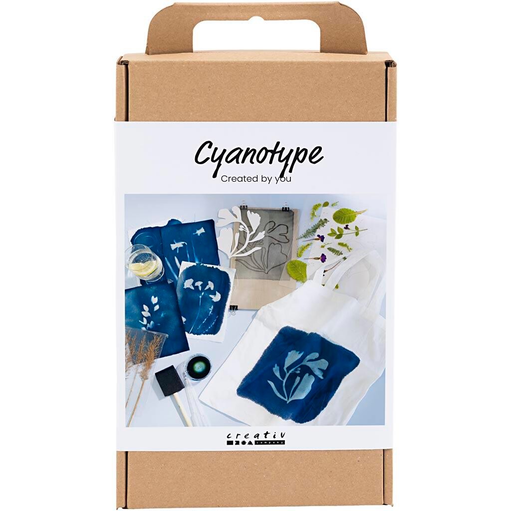 DIY Kit Cyanotypi, Tekstil, blå - 1 pk