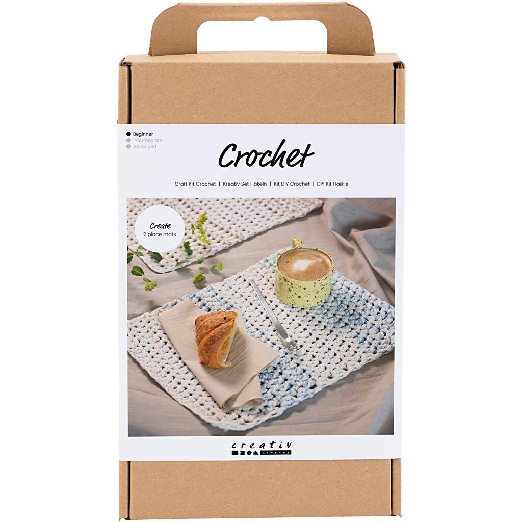 Kreakasse DIY Kit Hækle Dækkeserviet