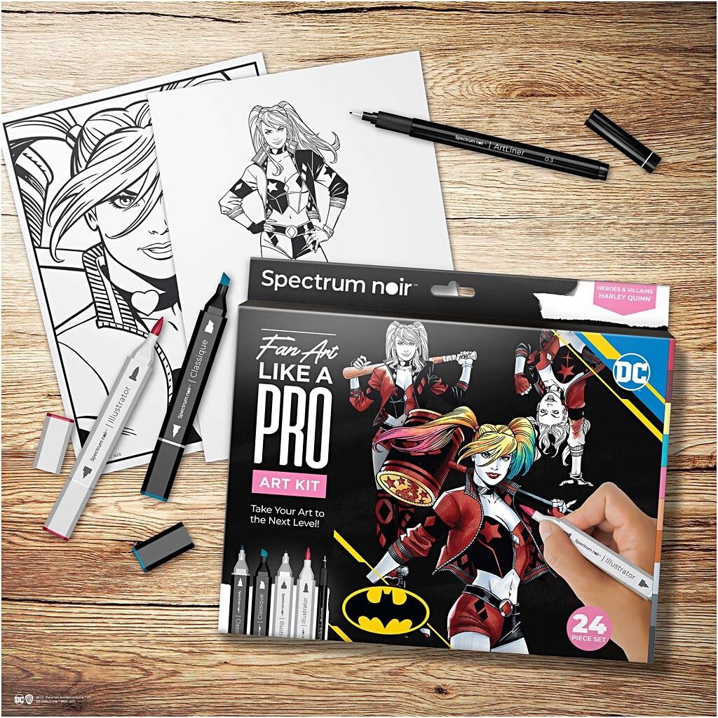 DIY Kit Illustration Harley Quinn ass. farver