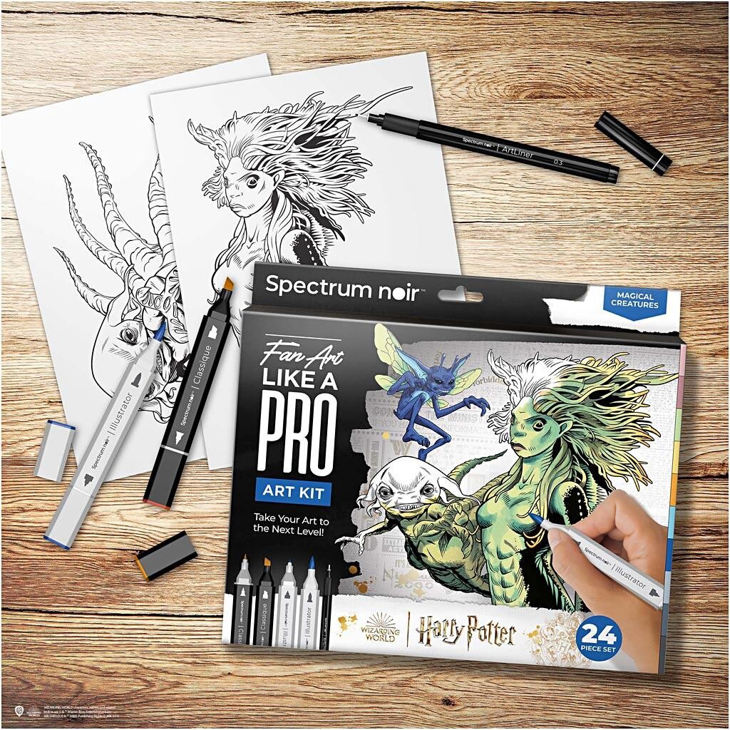 DIY Kit Illustration Harry Potter: Magiske væsner ass. farver
