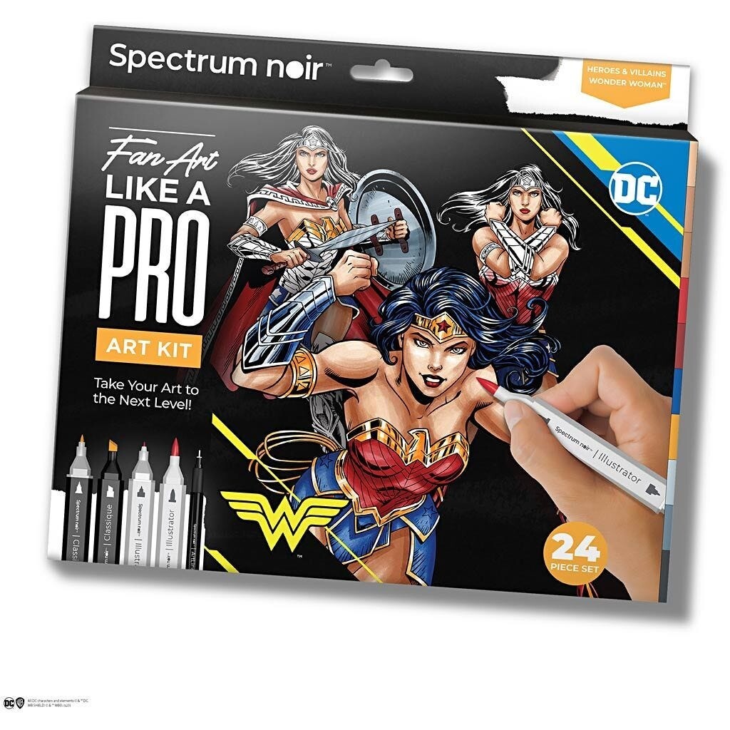 DIY Kit Illustration Wonder Woman ass. farver