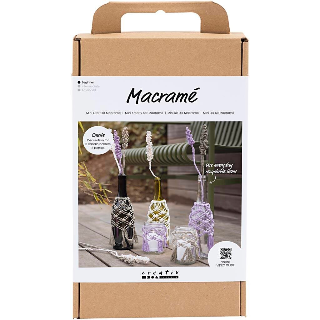 DIY Kit Macramé Glasdekoration